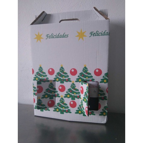 Vino tinto TORO-Duque de Valdeprada-3udsx0,75L+caja cartón navideña